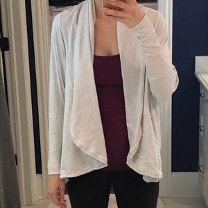 Lululemon To and Flo Wrap, size 6 heathered grey